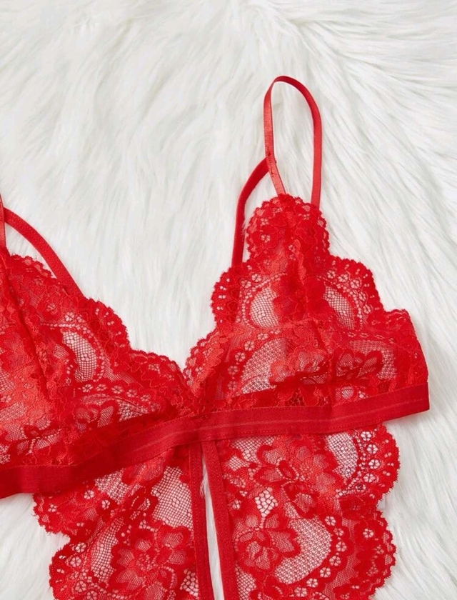 طقم ملابس داخلية احمر5