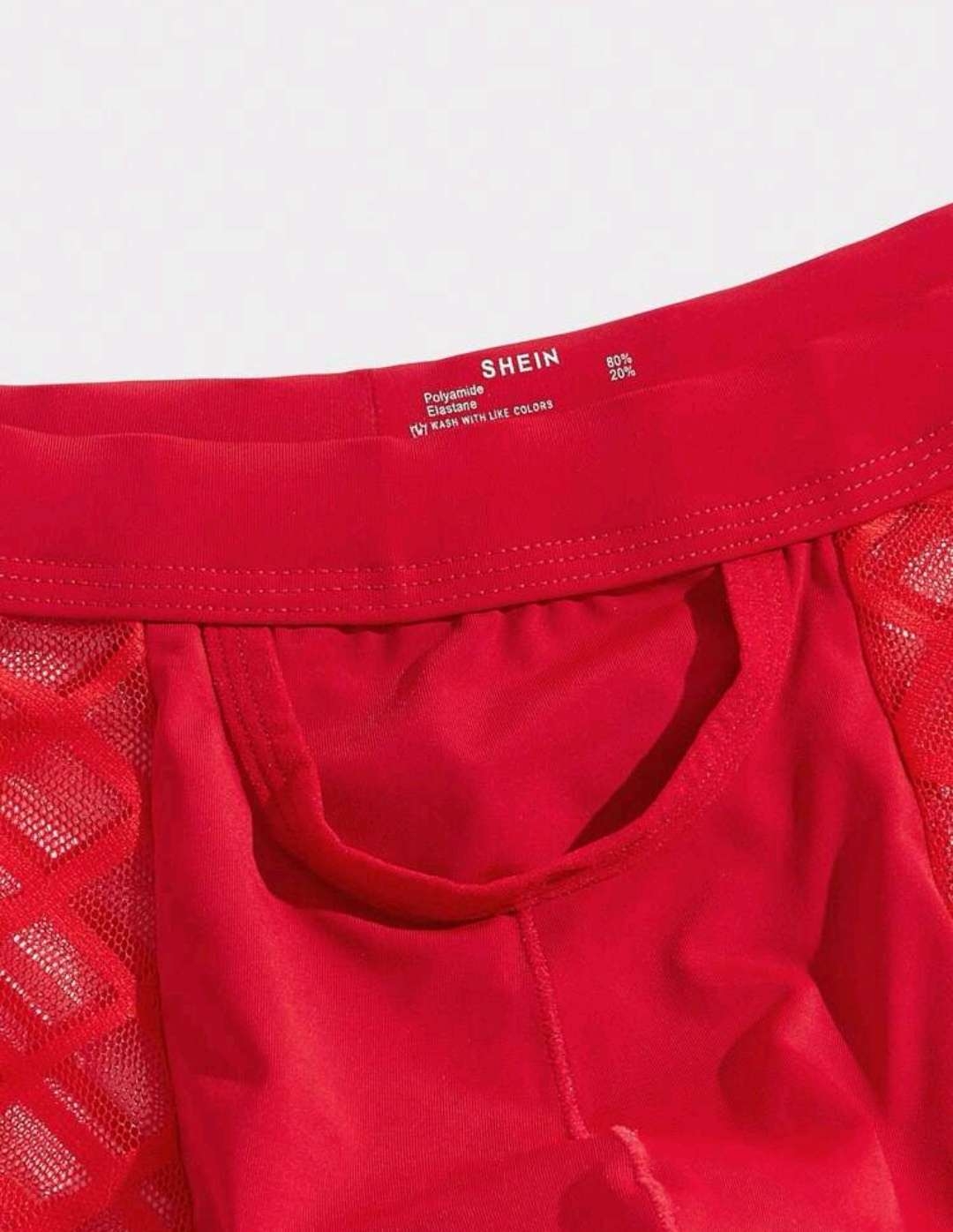 شورت رجالي تنكري احمر شفاف3