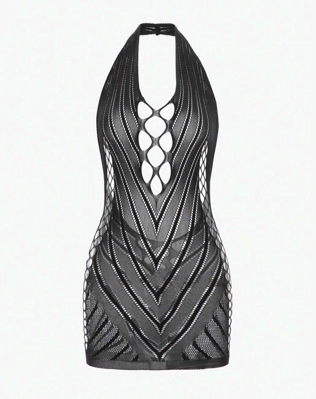 فستان برسن قص مجوف بدون منطن