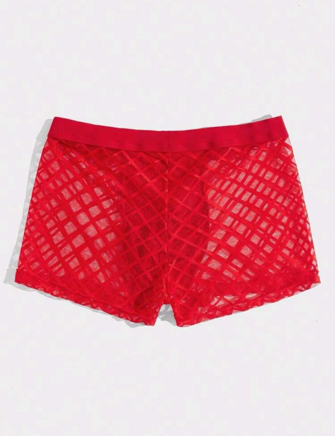 شورت رجالي تنكري احمر شفاف2