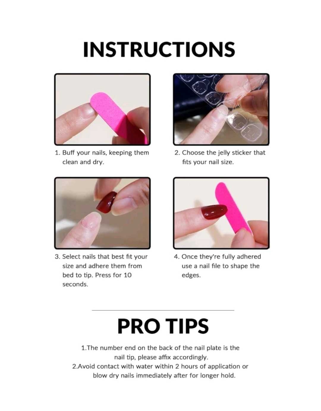 أظافر مزيفة بشكل البيضاوي5