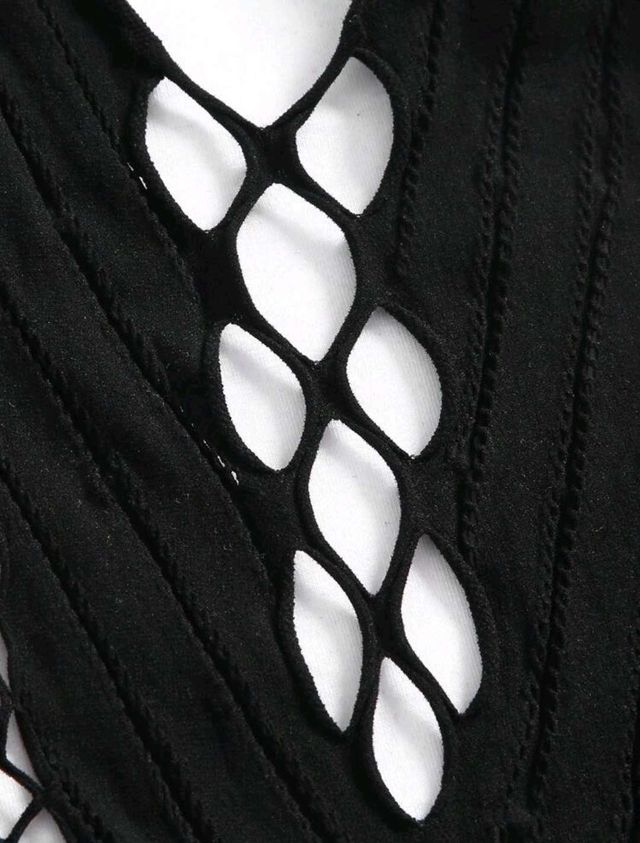 فستان برسن قص مجوف بدون منطن3